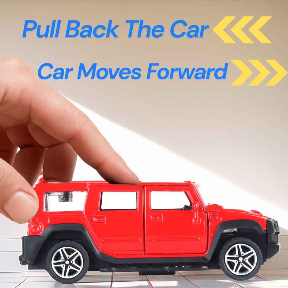 Frendo Premium Die-Cast Car | 3-Way Opening | Pull-Back Action | Humm Red