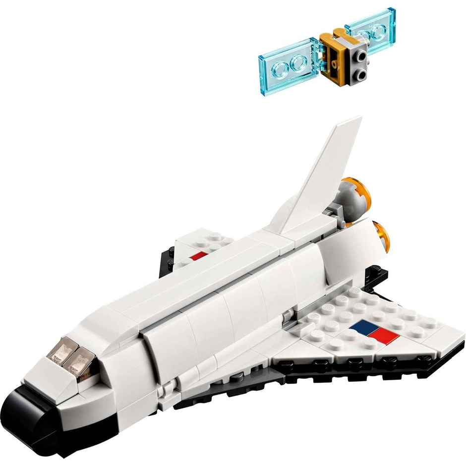 LEGO Creator Space Shuttle 31134 Building Toy Set with Astronaut and Spaceship Models for Kids