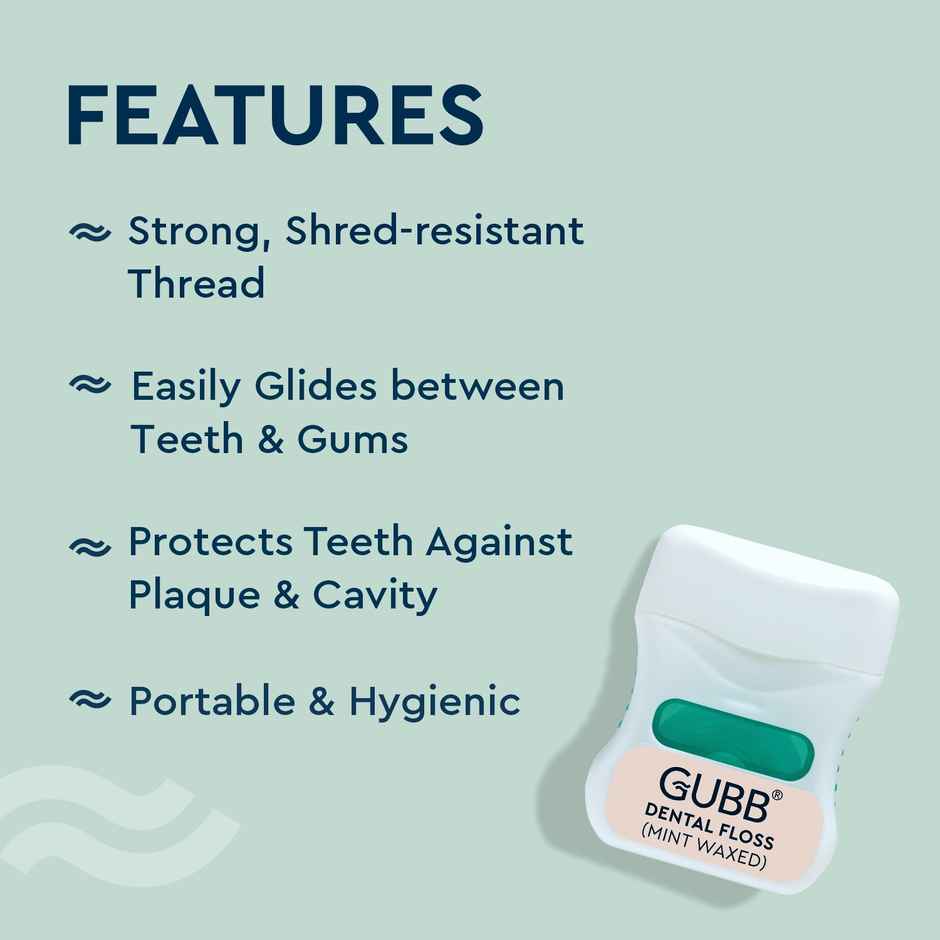GUBB 50M Mint Waxed Dental Floss