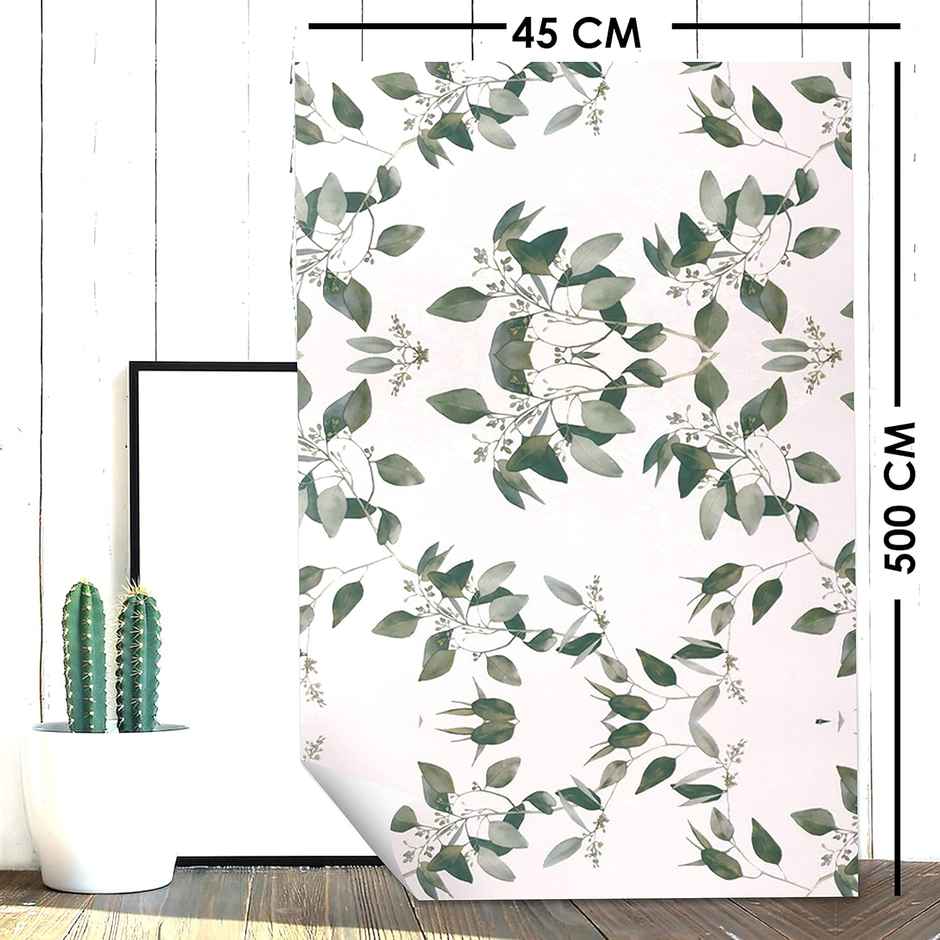 Wollzo Nature Vines Decorative Wallpaper (45 X 500 Cm)