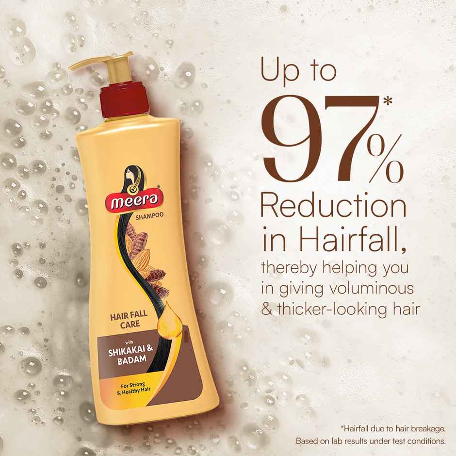Meera Hairfall Care Shampoo With Goodness Of Badam and Shikakai For Men And Women