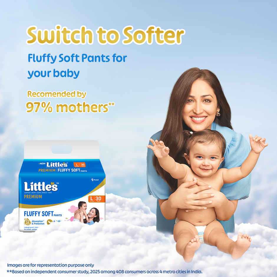 Littles Expert Baby Care Comfy Pant Style Diaper | L | 30 pcs
