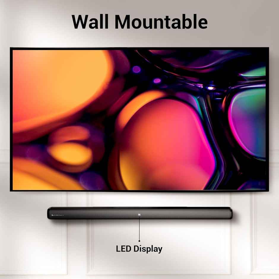 Zebronics Juke Bar 4100 Soundbar (BTv5.0)| 200W | Virtual 5.1 | Quad Driver Soundbar-Wall Mountable