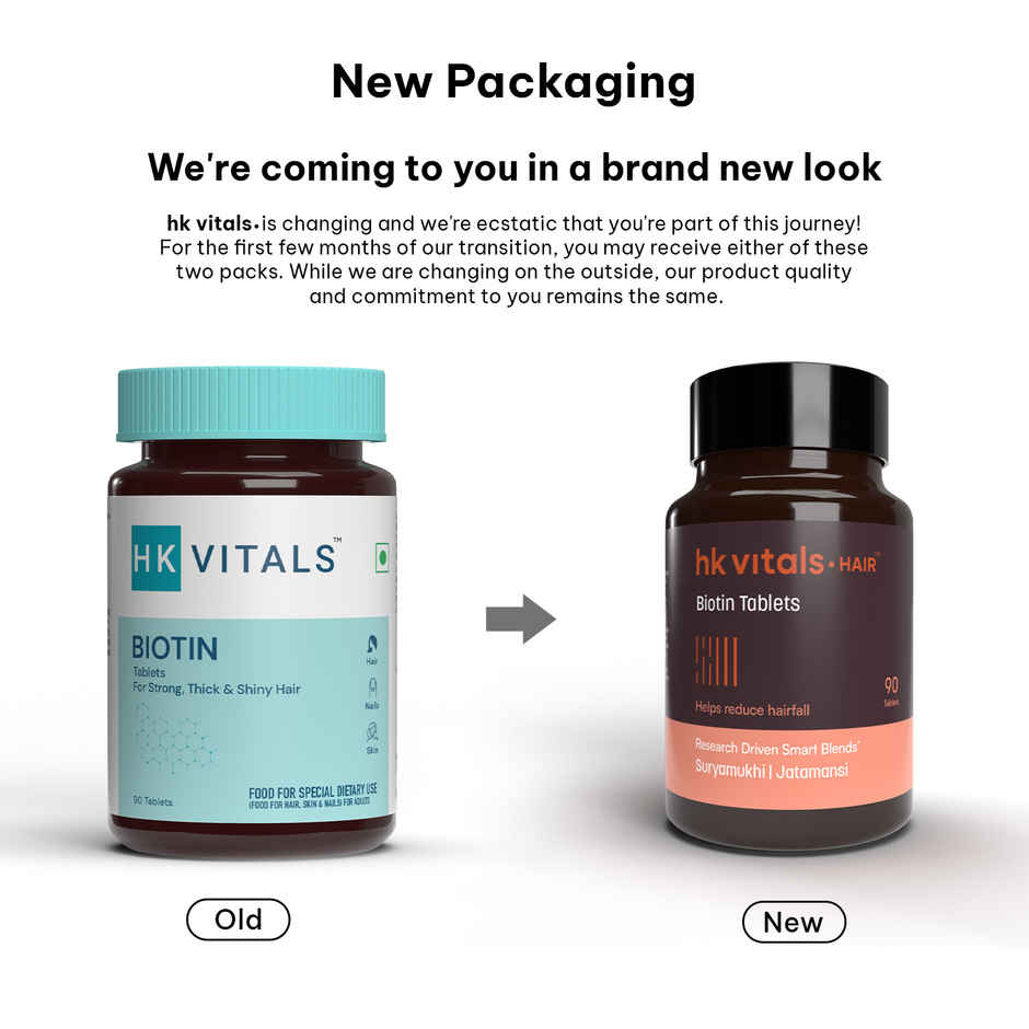 hk vitals Biotin (90 Tablets)