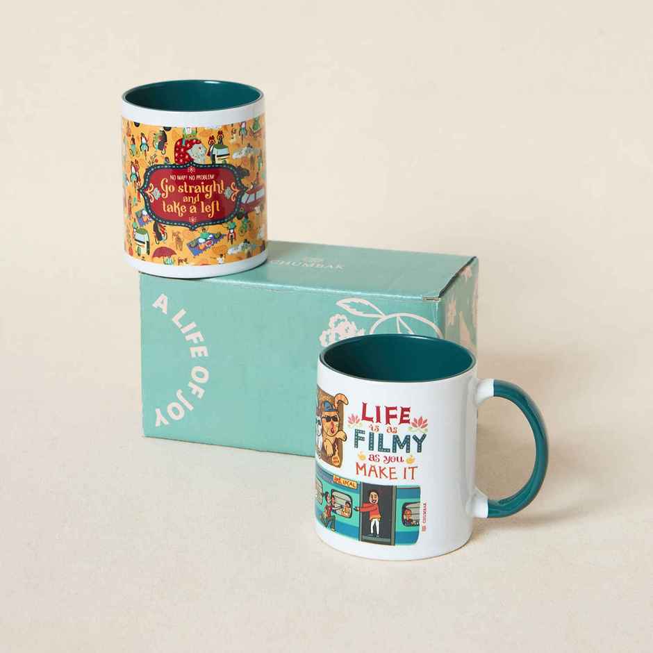 Chumbak Mad about India Mugs, Gift Set