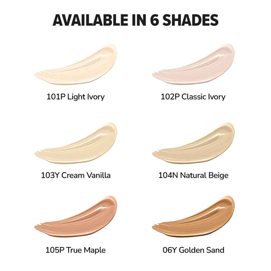 Mila Beaute Build to Cover Matte Liquid Concealer - Full Coverage, Waterproof | 104 Natural Beige