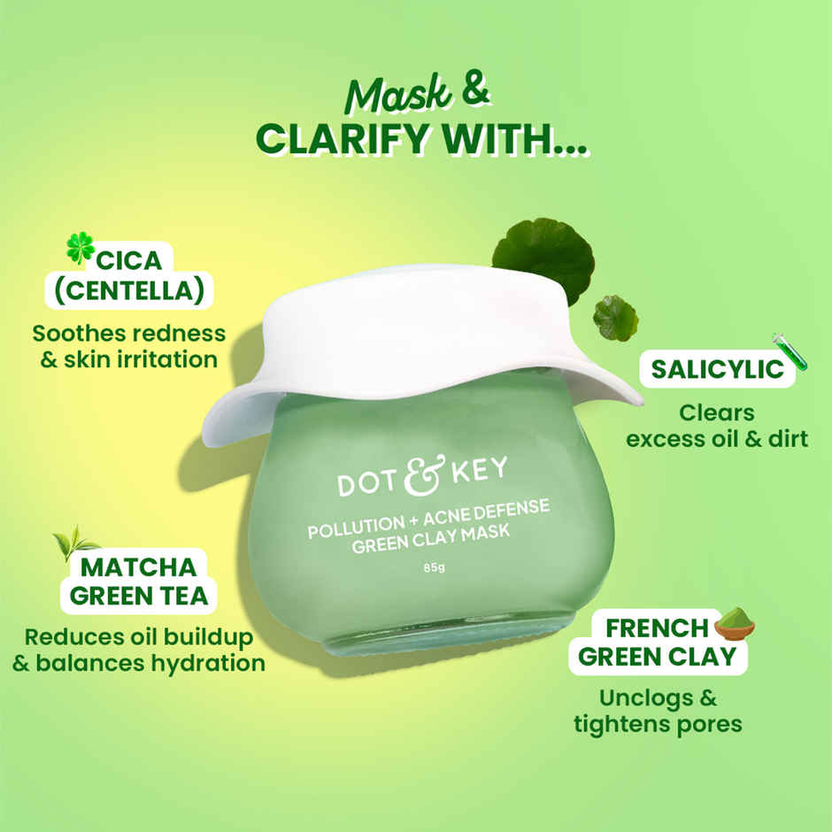 Dot & Key Pollution + Acne Defense Green Clay Mask