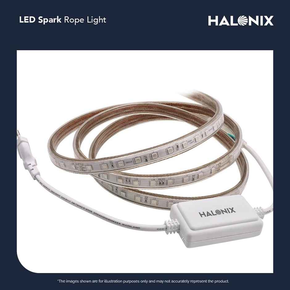 Halonix 11W Spark 10 Meter Waterproof Multicolor Rope Light
