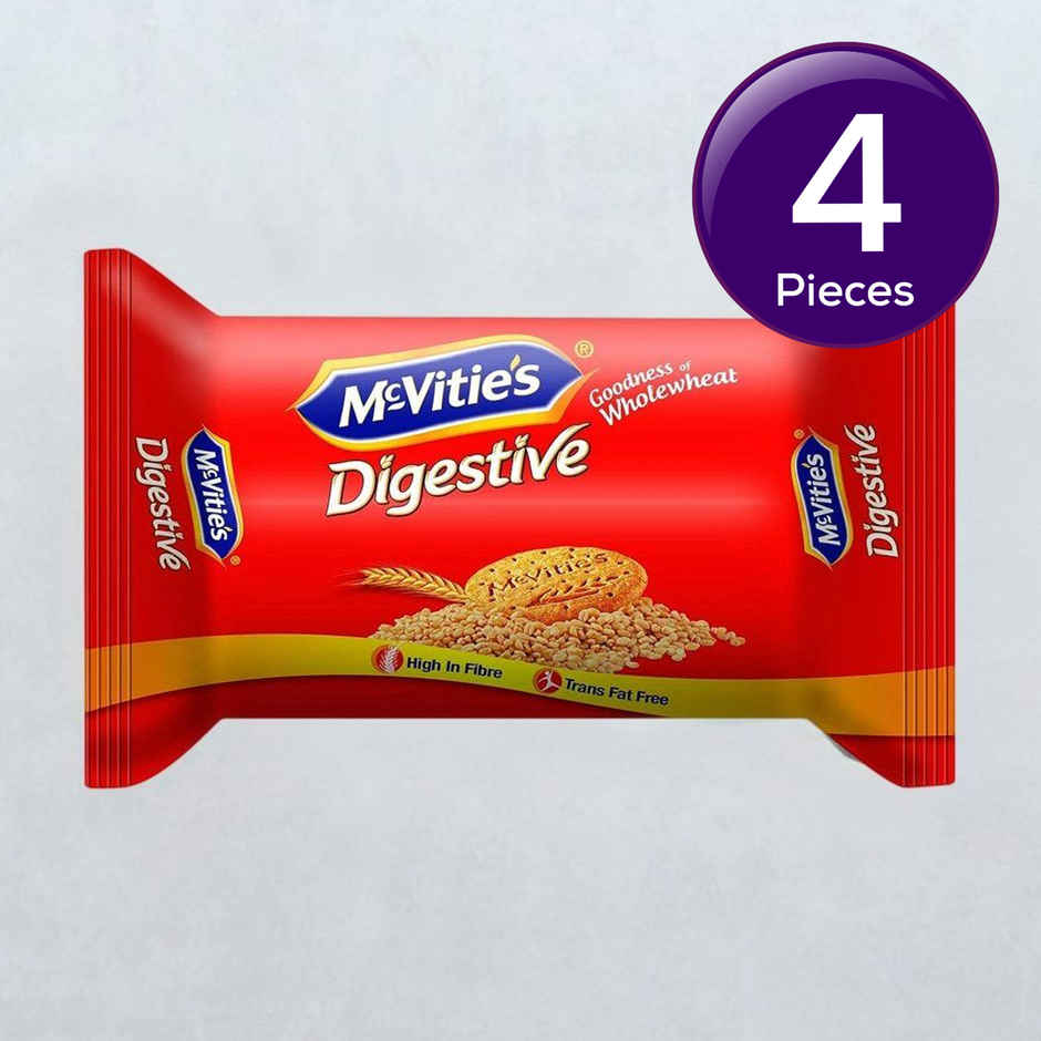 McVitie's High Fibre Goodness Of Whole Wheat Digestive Biscuits| Trans Fat-free Combo