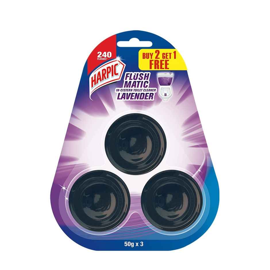Harpic Flushmatic Lavender Toilet Cleaner Blocks