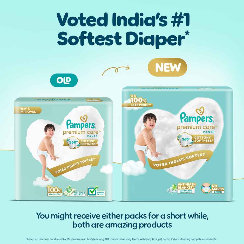 Pampers Premium Care Diaper (Pants, XL, 12-17 kg) 36 pc Combo