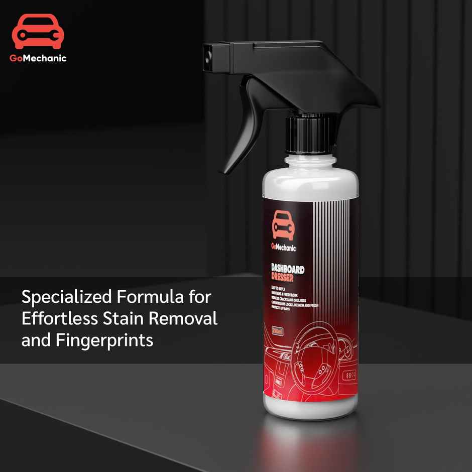 GoMechanic Dashboard Dresser | 250 ml - Restores Gloss & Shine On Car Dashboard & Plastic Parts