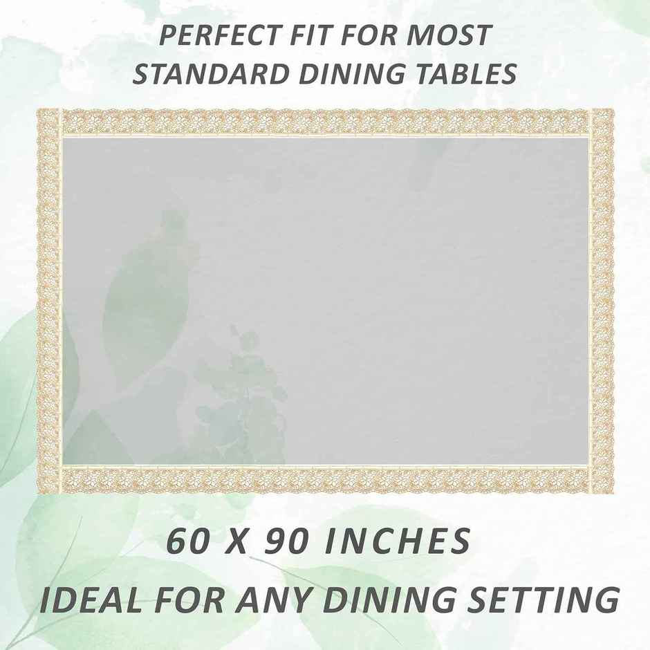 Kuber Industries Dining Table cover 6 Seater|Table Cloth|Table Cover for Home