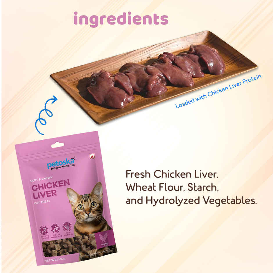 Petoska Cat Treats Liver
