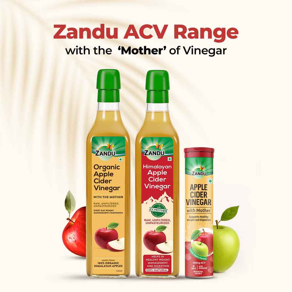 Zandu Organic Apple Cider Vinegar | Supports Healthy Weight