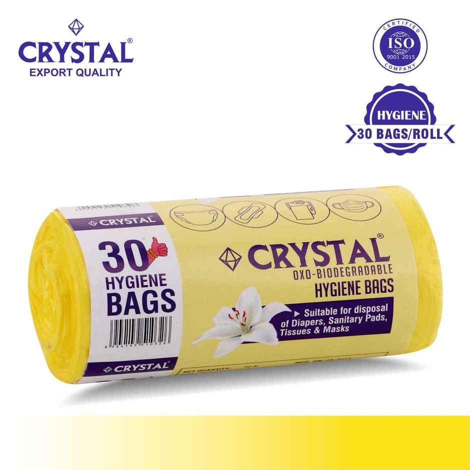 Crystal Hygiene Garbage Bag Yellow Combo