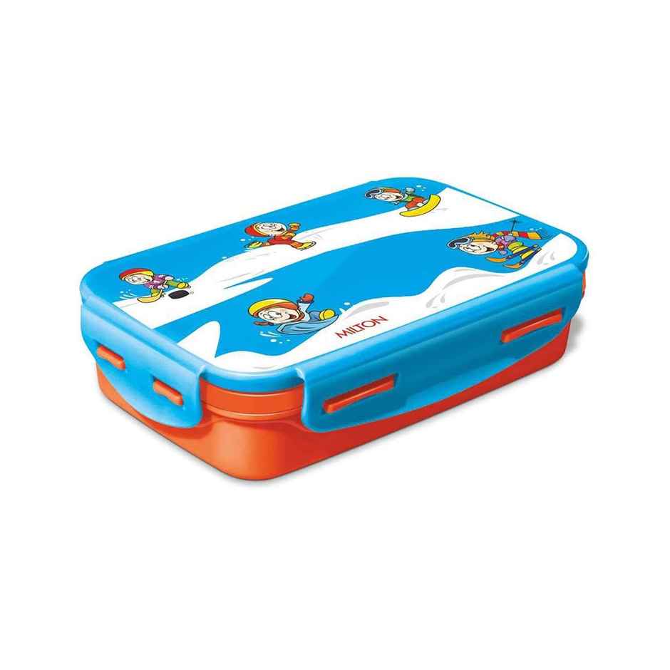Milton Steely Deluxe Mini Inner Steel Kids Tiffin Box | Orange