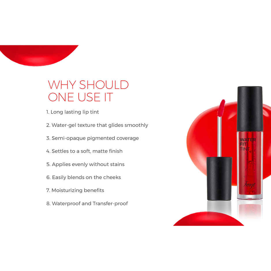 The Face Shop Water Fit Lip Tint Picnic Red