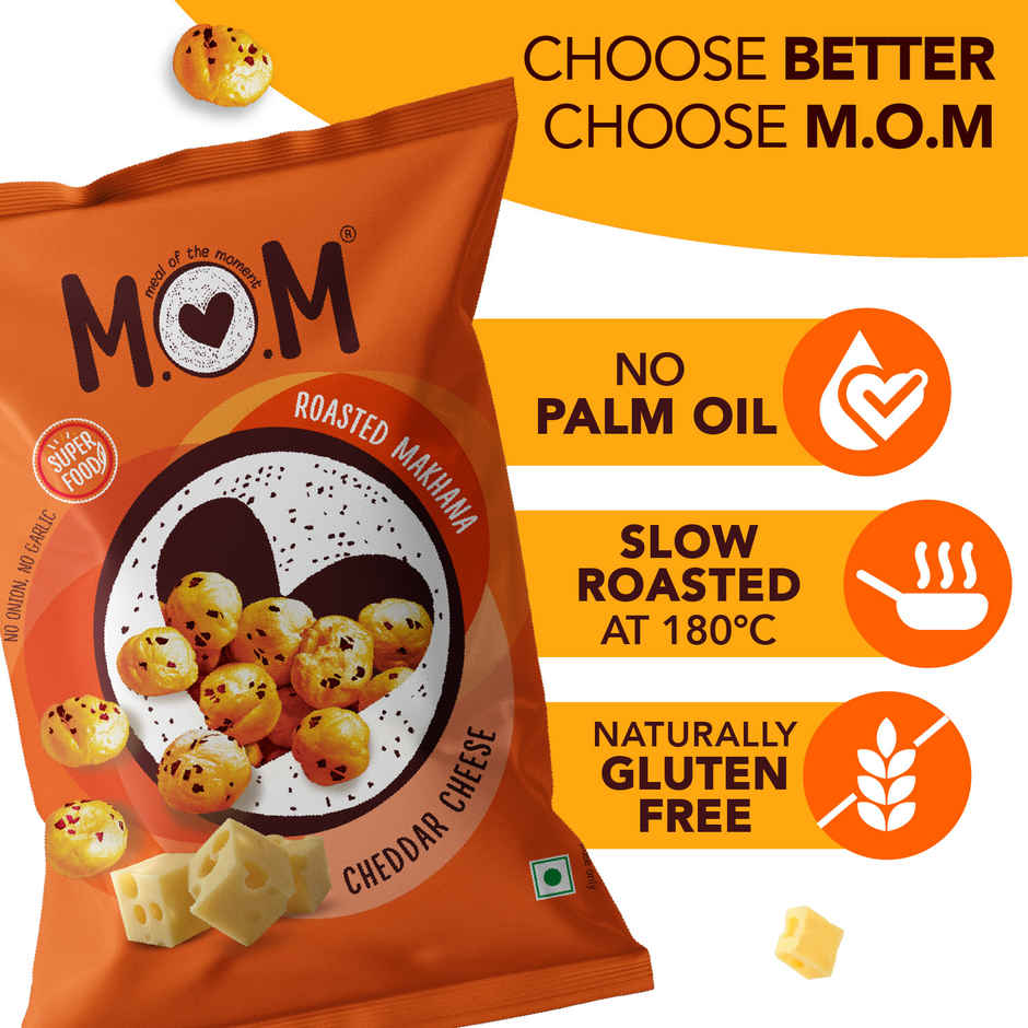 MOM Cheddar Cheese Roasted Makhana