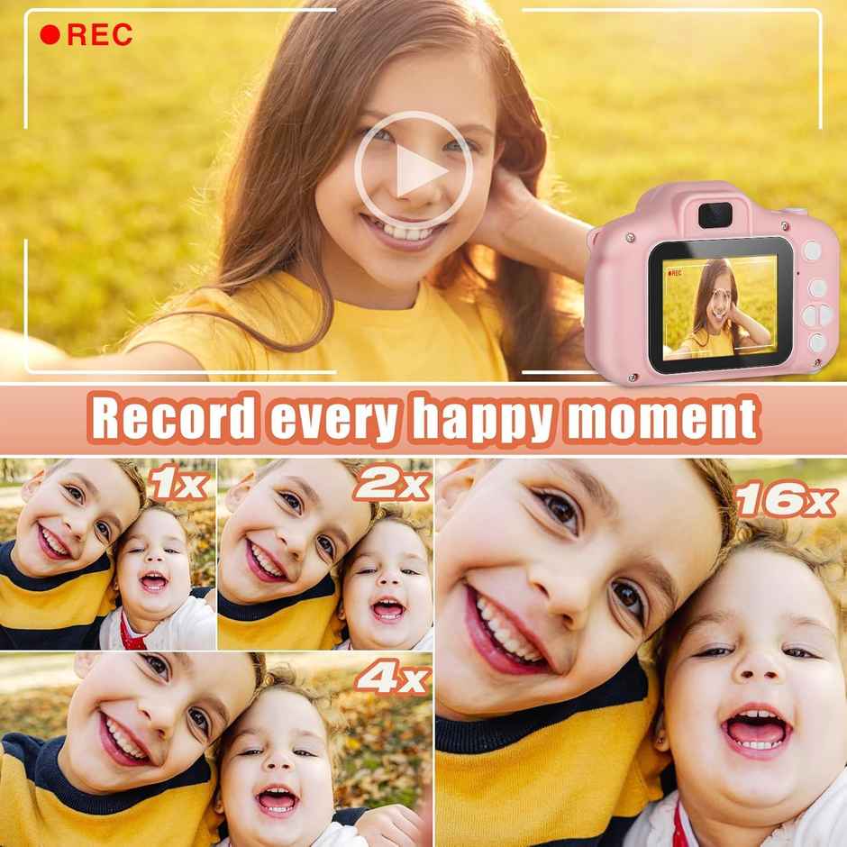 Storio Kids Digital Camera Toy | 3 MP 1080P HD Video | 2 Inch Screen | USB Rechargeable