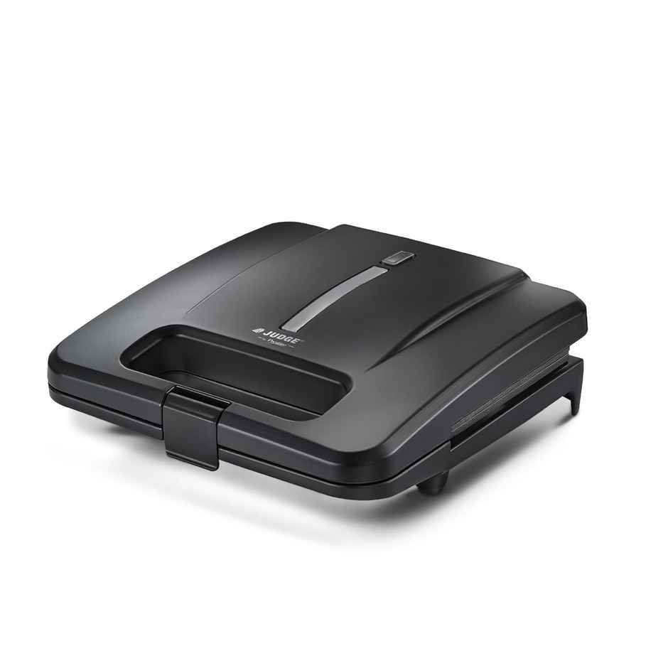 Judge By Prestige Sandwich Maker 04, 800 Watts, Non-Stick Heating Plates, 1 Year Warranty, Black