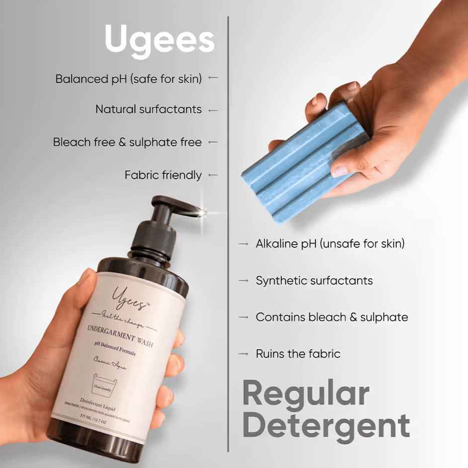 Ugees Undergarment Detergent Liquid Wash Travel Pack
