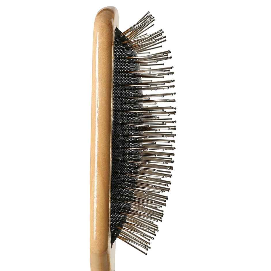 Bronson Professional Paddle Hair Brush Wooden With Steel Bristles