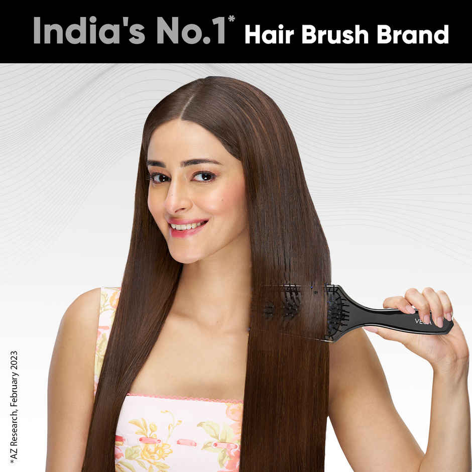 VEGA Premium Collection Mini Paddle Hair Brush for Men & Women, Black, (8586 M)