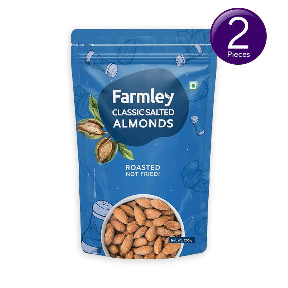 Farmley Classic Salted Roasted Almonds (Badam) Combo
