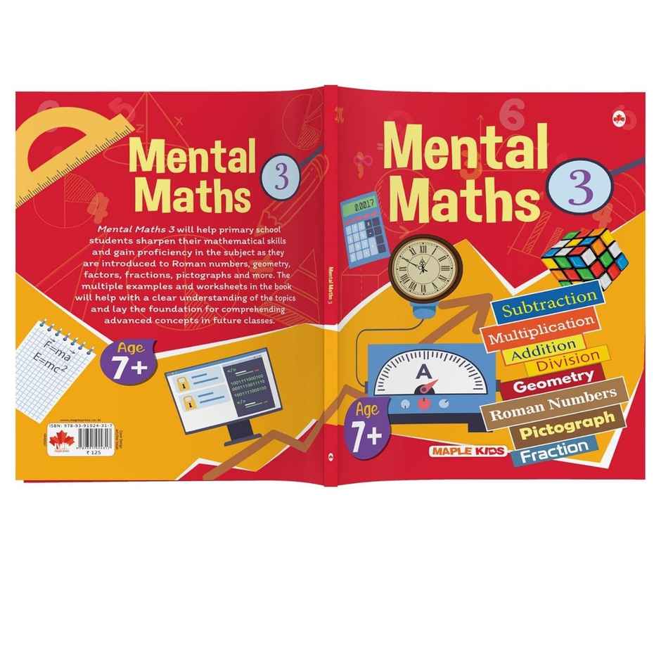Mental Maths - Mathematics Activity Book 3 for Class 3+, Age 7+