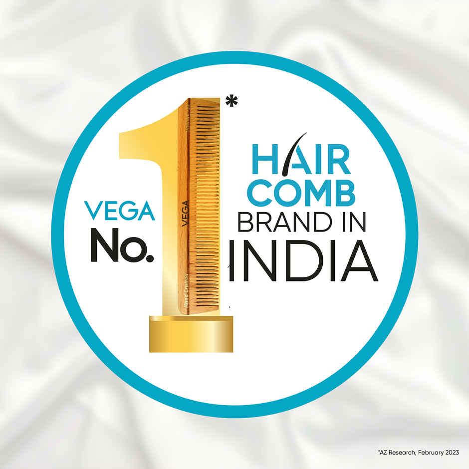 VEGA Shampoo Hair Comb - Large Hmbc-406 | Black