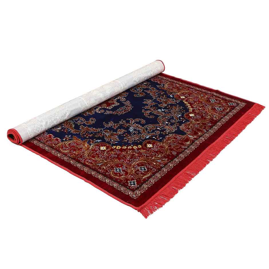 Status Premium Dhurrie 7 x 9 Ft | Red, Blue