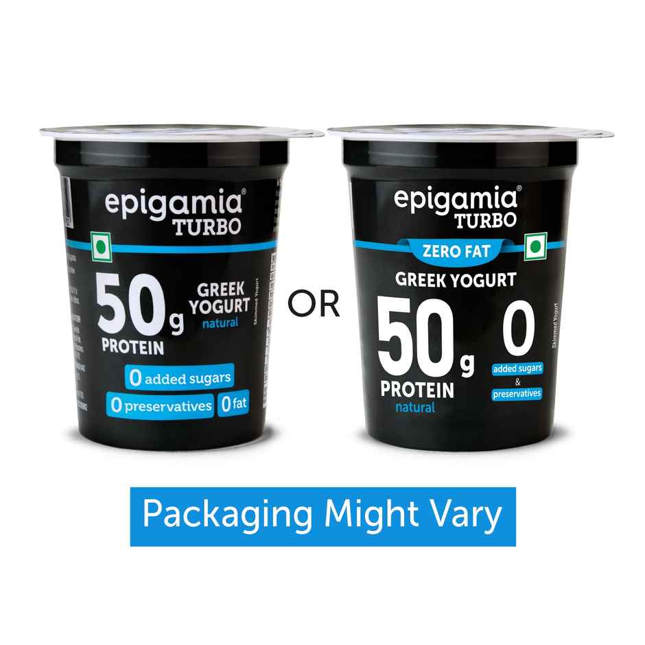 Epigamia 50 G Protein Turbo Yogurt, Natural | Combo