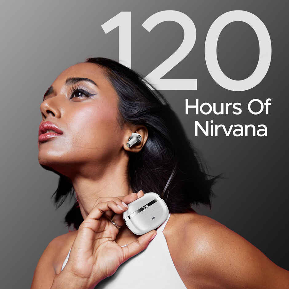 boAt Nirvana Ion ANC TWS Earbuds w/ 120H Playtime, ANC upto 32dB & In-Ear Detection (Quartz White)