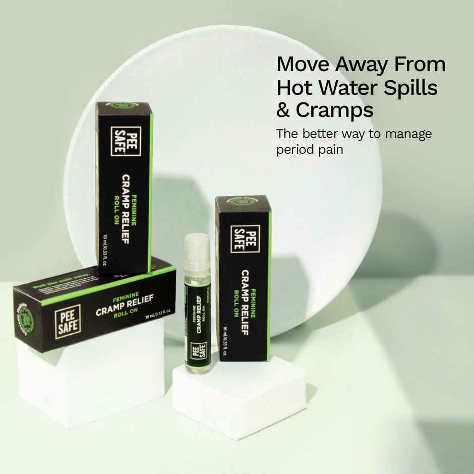 Pee Safe Pain Relief Roll On | Instant Relief from Cramps & Muscular Pain