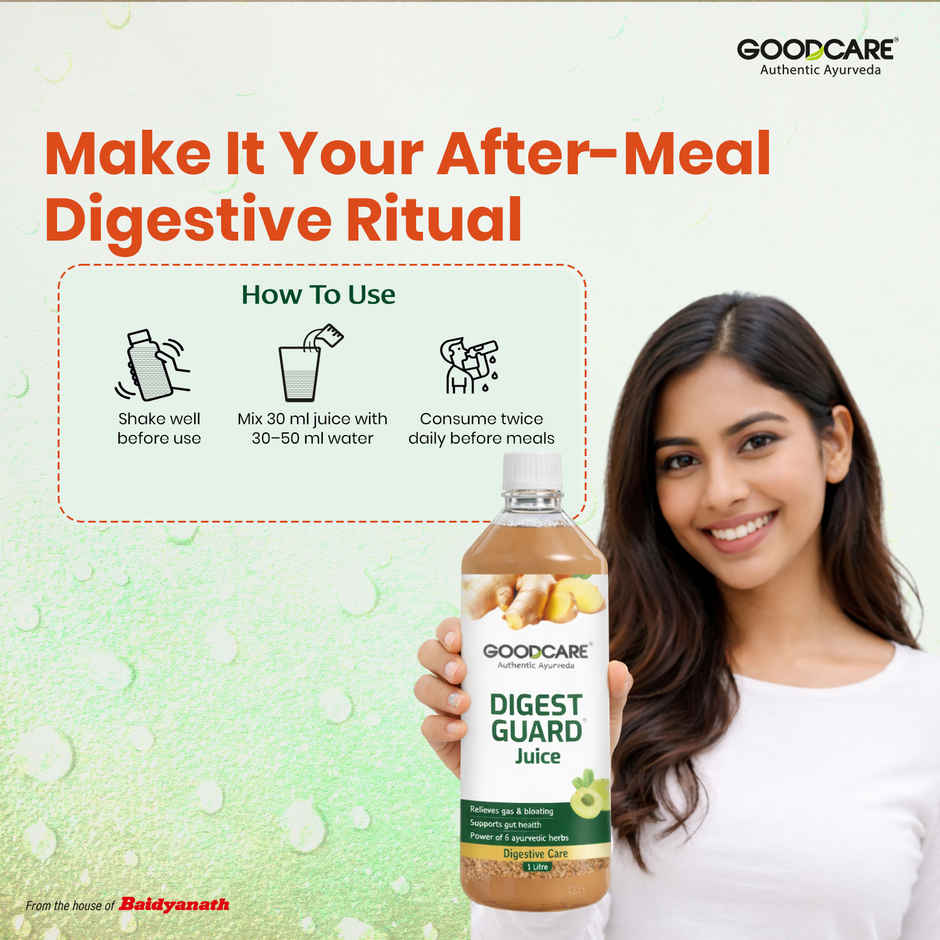 Goodcare Digest Guard Juice For Healthy Gut And Helps Relive Bloating With Power Of 6 Ayurveda Herb