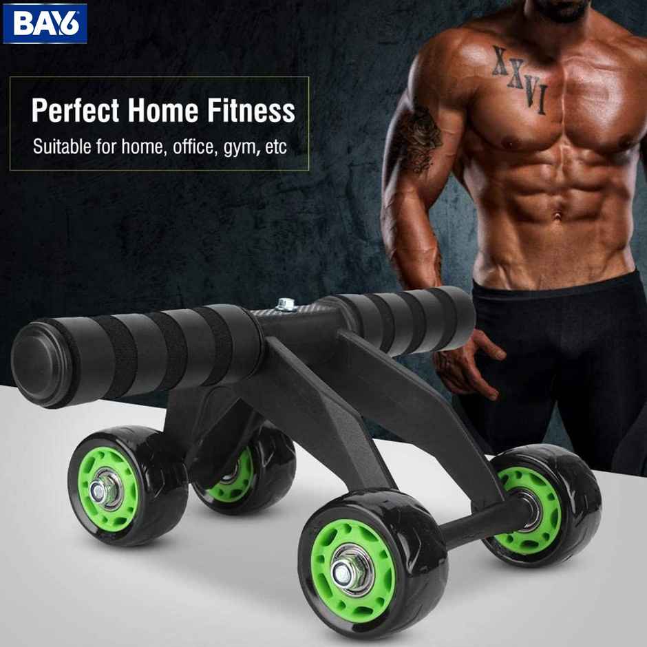 BAY6 Ab Roller with 4 Wheels For Core Workout