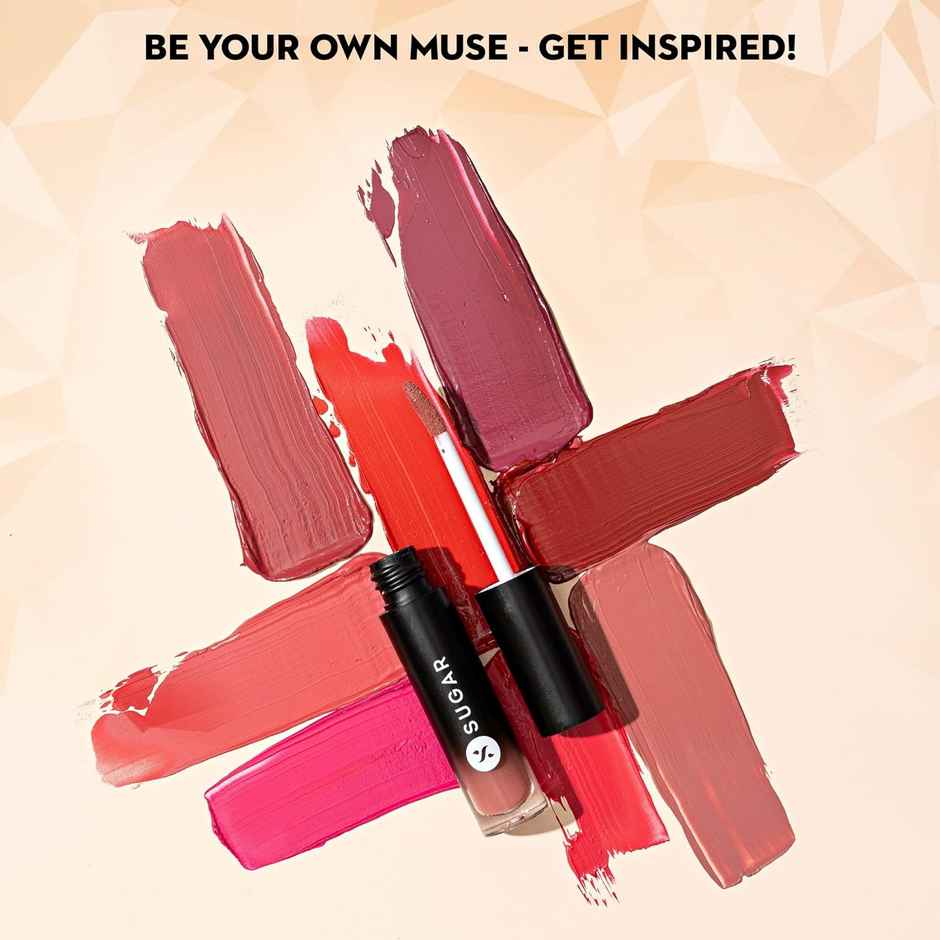 SUGAR Cosmetics Mousse Muse Lip Cream - Water Lillies (Brown-red) | Sulphate Free