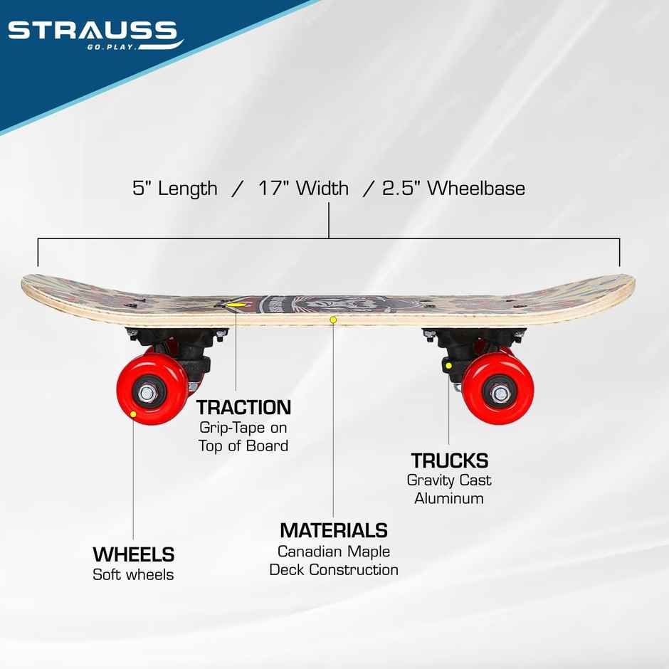 Strauss Kids Skateboard (Chimps)
