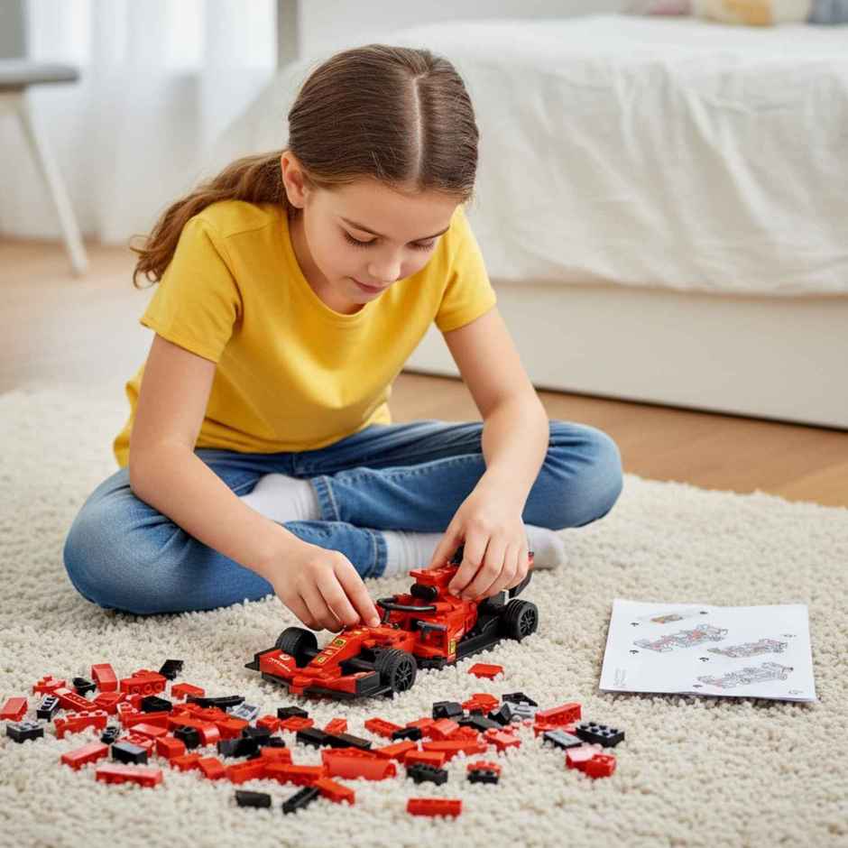 Apex Carbon-X Inferno F1 Building Blocks 226 Pieces | STEM Construction Toy