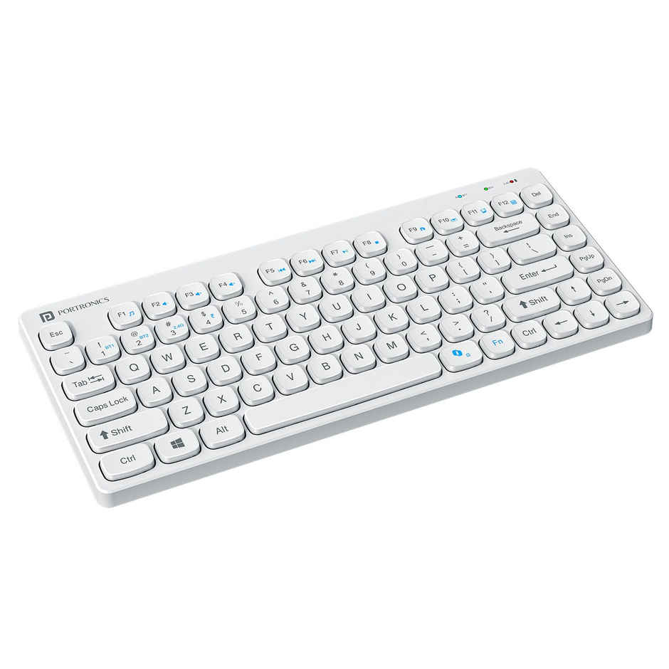 Portronics Bubble Wireless Keyboard White