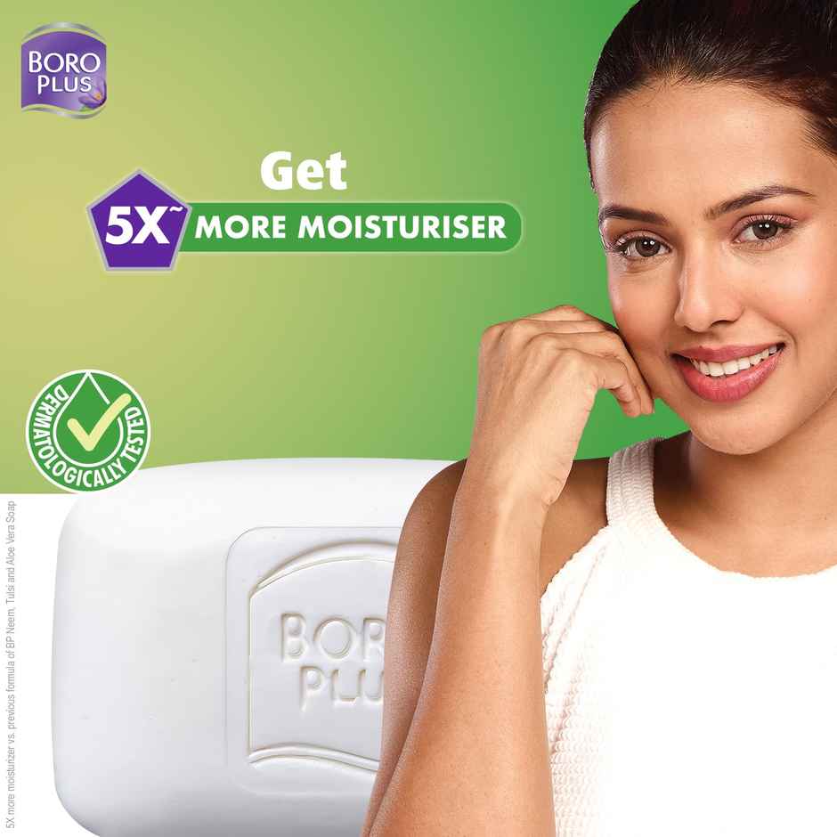 BoroPlus Antiseptic And Moisturising Bathing Soap With Aloe Vera, Neem And Tulsi