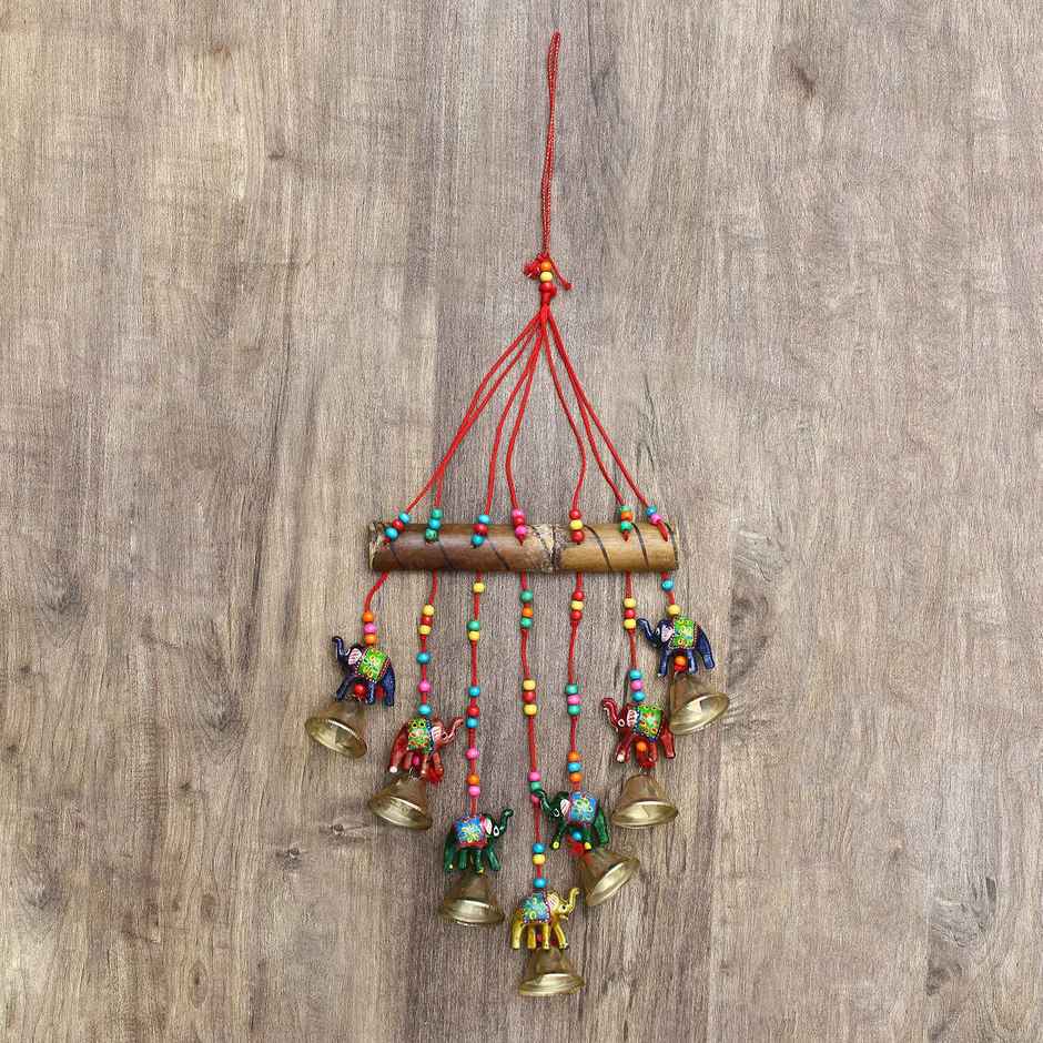 Handcrafted Decorative Elephant Wall/Door/Window Hanging Bells | Ecraftindia