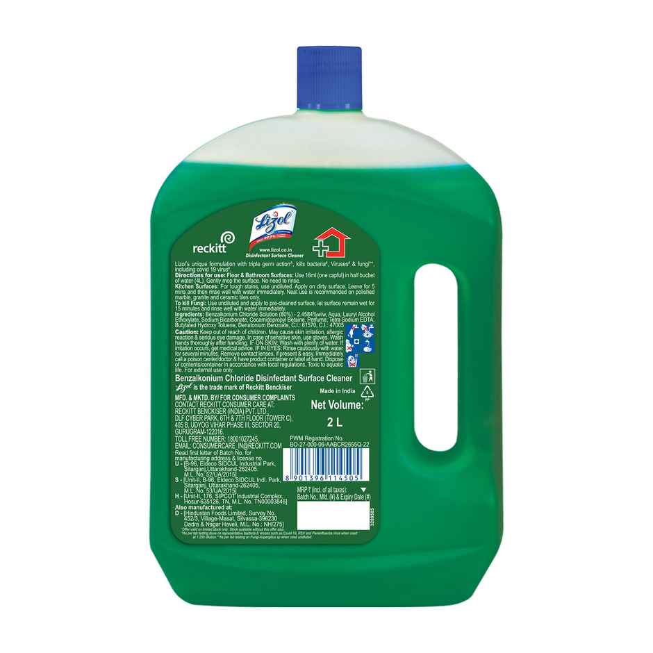 Lizol Disinfectant Surface & Floor Cleaner Liquid Jasmine