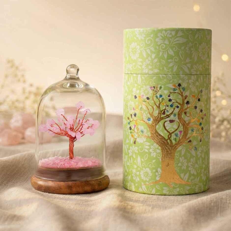 Astrotalk Rose Quartz Dome Tree