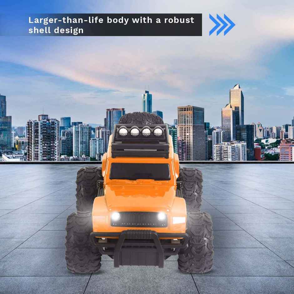 Race N Roll Off Roader Rechargeable Remote Control Monster Truck - Jee Orange