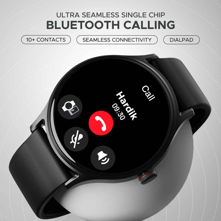 boAt Lunar Vista Smartwatch | 1.52" Display | BT Calling | Functional Crown - Active Black