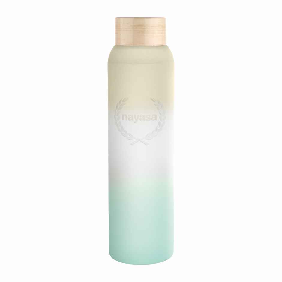 Nayasa Halo Bottle BPA-free & Eco | Friendly | Elegant Matte Finish Water Bottle | Green | 1 L