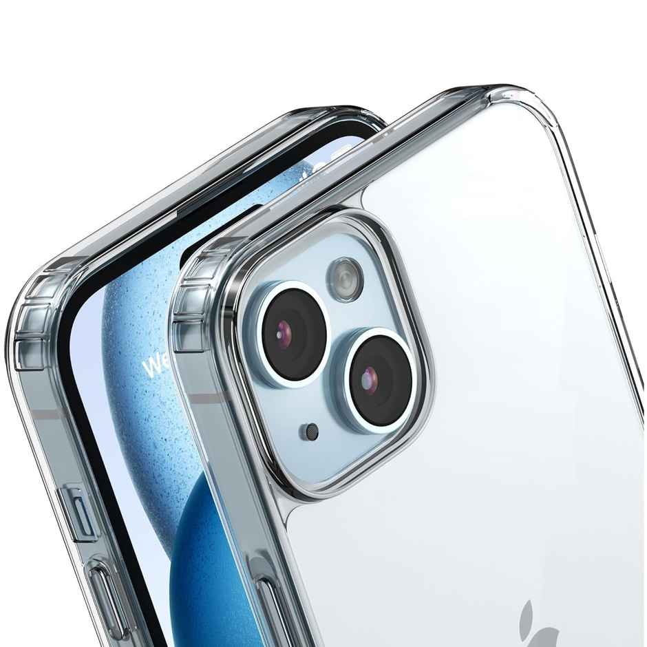 ExpressB For iPhone 15 Case Cover Anti-Scratch Camera Protect Cover Pc+Tpu Transparent - Clear