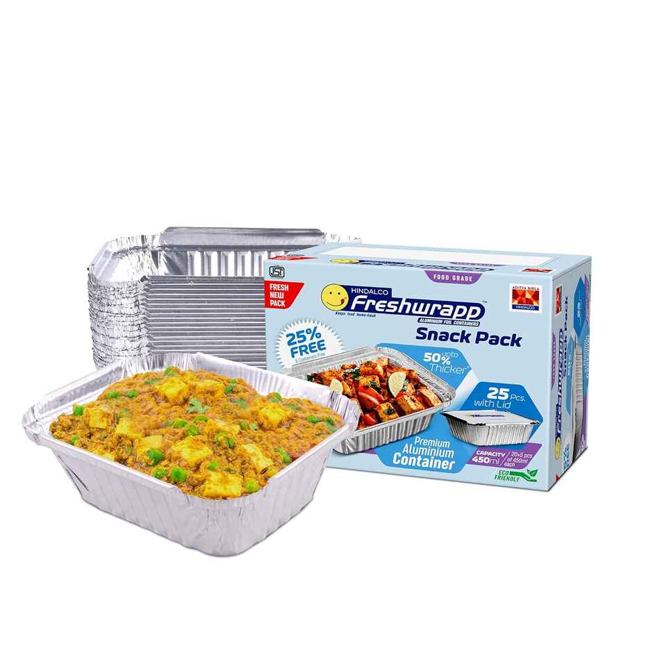 Freshwrapp Aluminium Containers | 450 ml